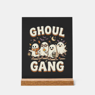 Halloween Ghoul Gang Acrylic Sign