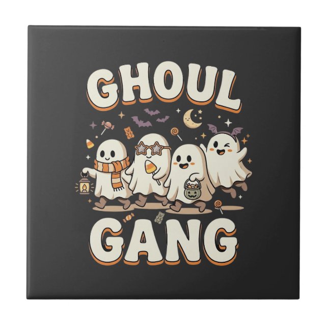 Halloween Ghoul Gang Tile (Front)