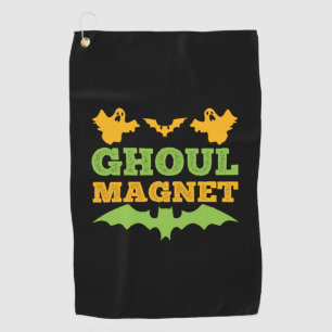 Halloween Ghoul Magnet Birthday Golf Towel