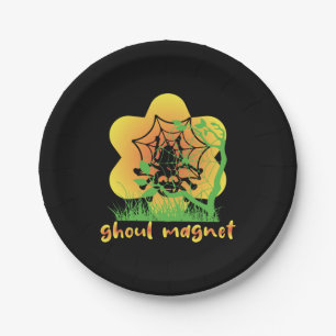 Halloween Ghoul Magnet Birthday Paper Plate