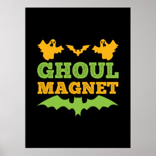 Halloween Ghoul Magnet Birthday Poster