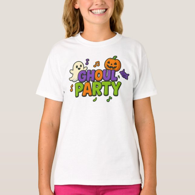 Halloween Ghoul Party Clothes Spooky Party Outfit T-Shirt (Front)