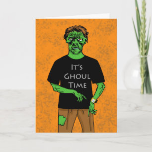Halloween Ghoul Time, Zombie Watch Card