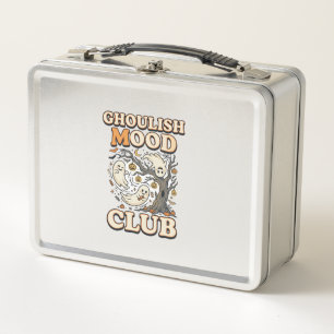 Halloween Ghoulish Mood Club Metal Lunch Box