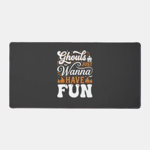 Halloween Ghouls Just Wanna Have Fun Design_1 Desk Mat