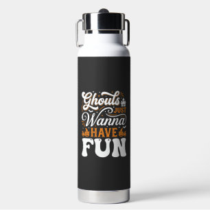 Halloween Ghouls Just Wanna Have Fun Design_1 Water Bottle