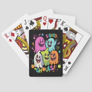 Halloween Ghouls Squad Playing Cards