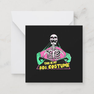 Halloween Gift   80s Halloween Costume Retro Card