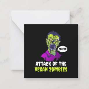 Halloween Gift Attack Of The Vegan Card
