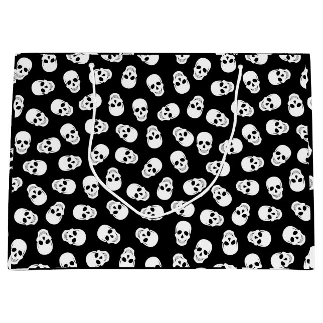 Halloween Gift Bag with skulls Pattern (Front)