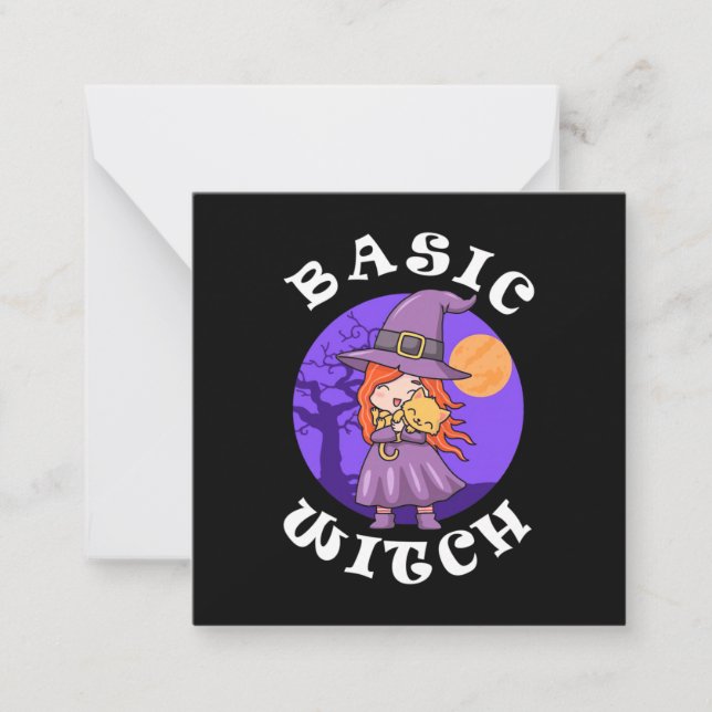 Halloween Gift | Basic Witch Card (Front)