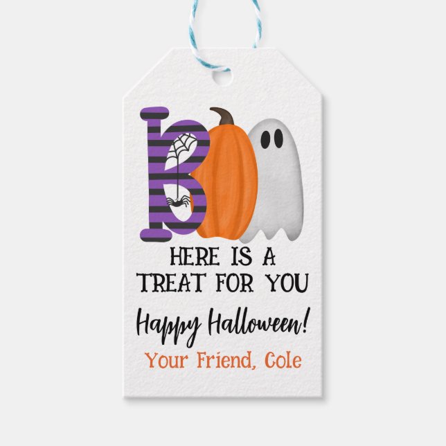Halloween Gift Favour Tag (Front)