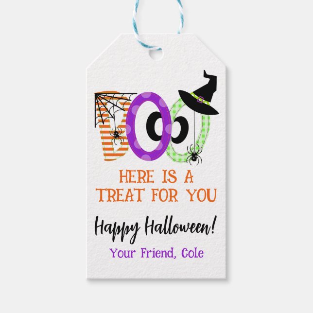 Halloween Gift Favour Tag (Front)
