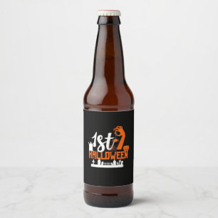 Halloween Gift First Halloween Beer Bottle Label