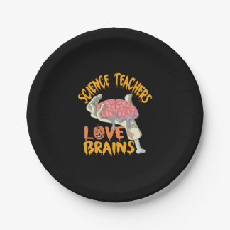 Halloween Gift For Science Teachers Funny T-Shirt Paper Plate