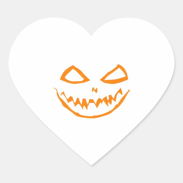 Halloween gift    heart sticker (Front)