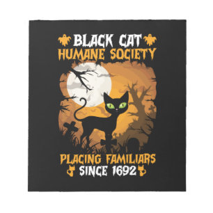 Halloween Gift   Human Society Placing Familiars Notepad