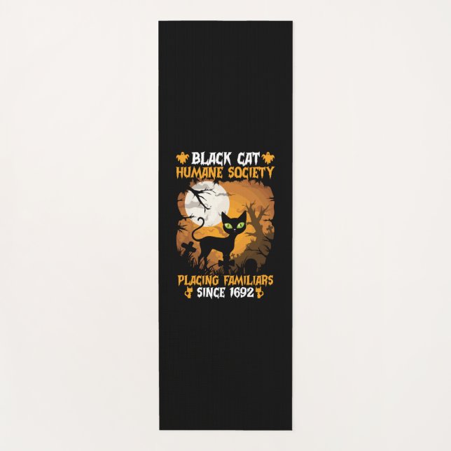 Halloween Gift | Human Society Placing Familiars Yoga Mat (Front)