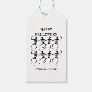 Halloween Gift Tag, Skeletons, From All Of Us Tags