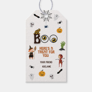 Halloween gift tag, trick or treat Favour tag. Tags