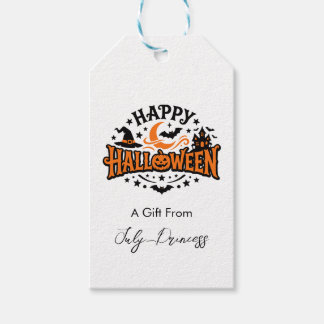 Halloween gift tags, personalised gift tags