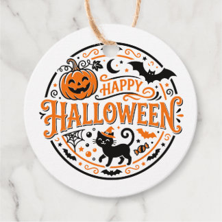 Halloween gift tags, personalised gift tags