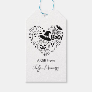 Halloween gift tags, personalised gift tags
