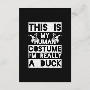 Halloween Gift This Is My Human Costume Im Really Enclosure Card