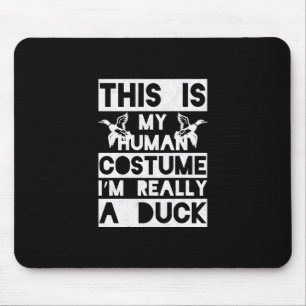 Halloween Gift This Is My Human Costume Im Really Mouse Mat