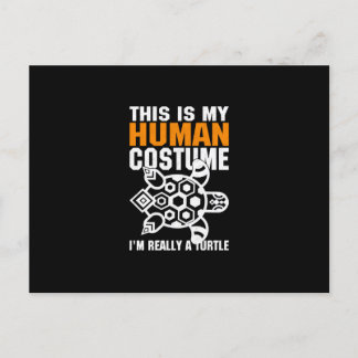 Halloween Gift This Is My Human Costume Invitation Postcard