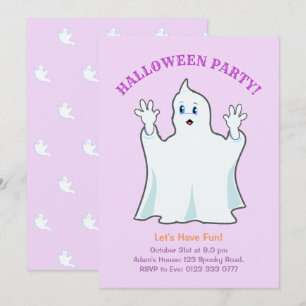 Halloween Ginger Ghost Invitation