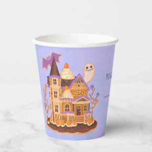 Halloween Gingerbread House Party Paper Cups