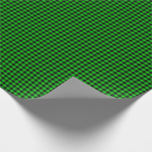 Halloween Gingham 05, Green-Gift Wrap Paper