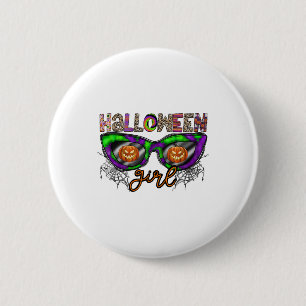 Halloween Girl 6 Cm Round Badge