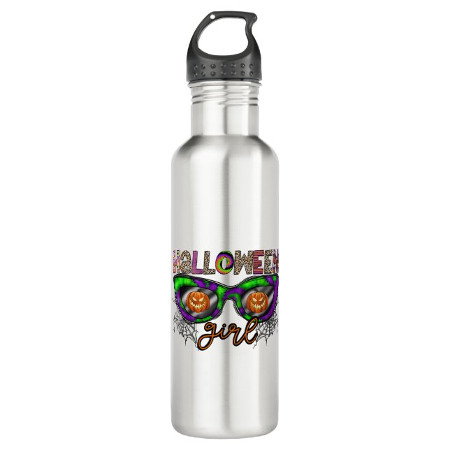 Halloween Girl 710 Ml Water Bottle (Front)