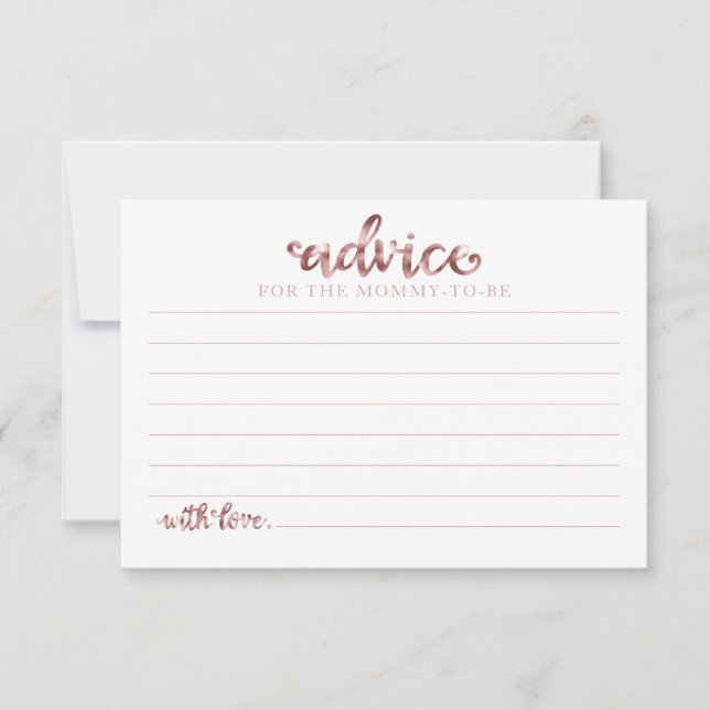 Halloween Girl Baby Shower Advice Cards (Front)