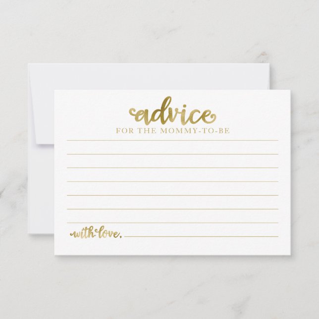 Halloween Girl Baby Shower Advice Cards (Front)