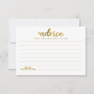 Halloween Girl Baby Shower Advice Cards