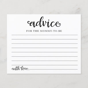 Halloween Girl Baby Shower Advice Cards