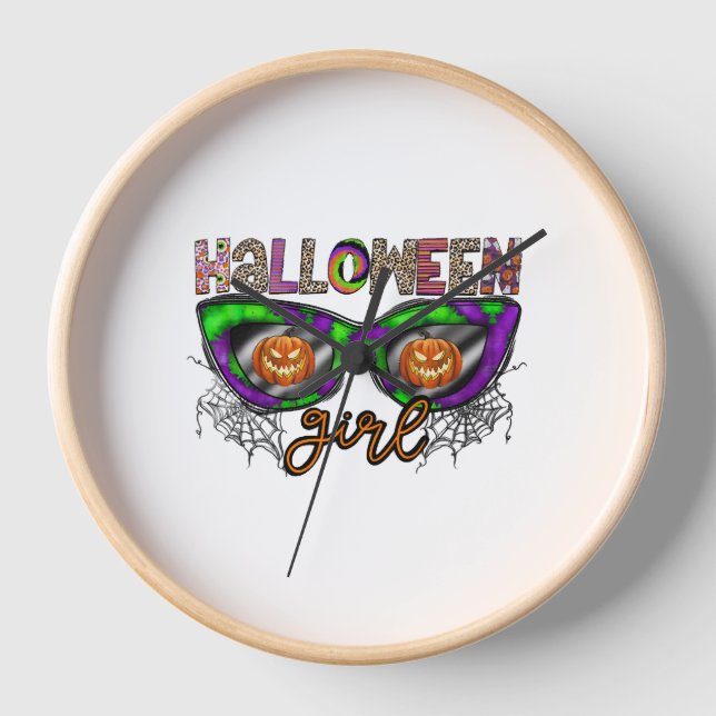 Halloween Girl Clock (Front)
