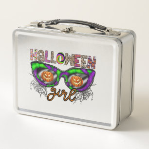 Halloween Girl Metal Lunch Box