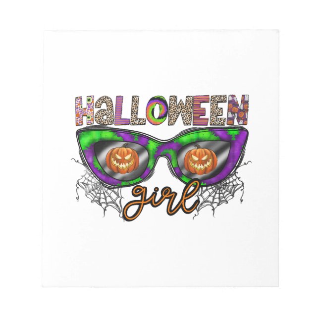 Halloween Girl Notepad (Front)