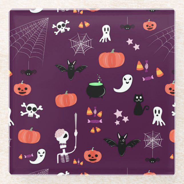Halloween Glass Coaster (Front)