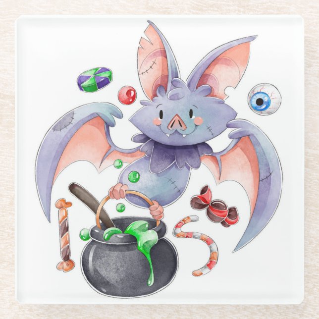 Halloween Glass Coaster (Front)