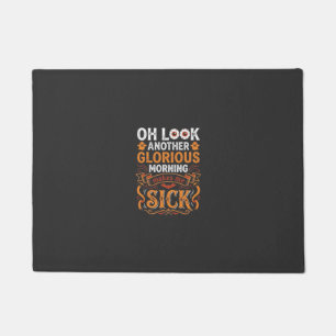 Halloween Glorious Morning Makes Me Sick Design_1 Doormat