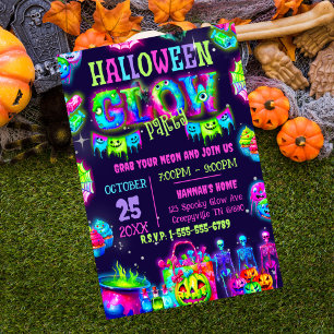 Halloween Glow Party Invitation