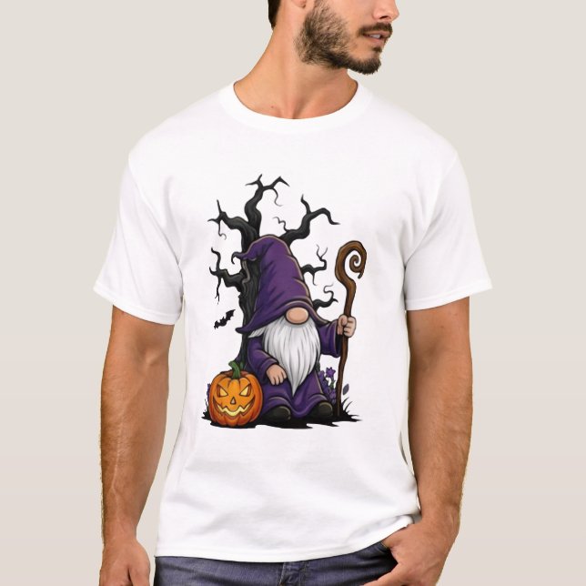 Halloween Gnome Basic T-Shirt (Front)