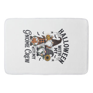 Halloween Gnome Crew Vintage Engraving Shirt_1 Bath Mat