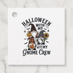 Halloween Gnome Crew Vintage Engraving Shirt_1 Favour Tags