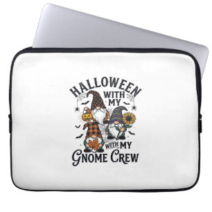 Halloween Gnome Crew Vintage Engraving Shirt_1 Laptop Sleeve
